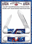 W.R. Case & Sons Cutlery CA11228 Case XX� Butterbean Patriotic Kirinite Handle 2-3/4" Closed Stainless Steel Pocket Knife