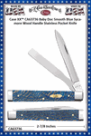 W.R. Case & Sons Cutlery CA63736 Case XX� Baby Doc Smooth Blue Sycamore Wood Handle Stainless Pocket Knife 