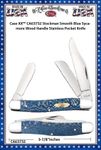 W.R. Case & Sons Cutlery CA63732 Case XX™ Stockman Smooth Blue Sycamore Wood Handle Stainless Pocket Knife W.R. Case & Sons Cutlery CA63732 Case XX™ Stockman Smooth Blue Sycamore Wood Handle Stainless Pocket Knife