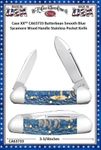 W.R. Case & Sons Cutlery CA63733 Case XX™ Butterbean Smooth Blue Sycamore Wood Handle Stainless Pocket Knife W.R. Case & Sons Cutlery CA63733 Case XX™ Butterbean Smooth Blue Sycamore Wood Handle Stainless Pocket Knife