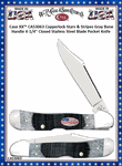 W.R. Case & Son's Cutlery CA53063 Case XX� Copperlock Stars & Stripes Gray Bone Handle 4-1/4" Closed Stainless Steel Blade Pocket Knife