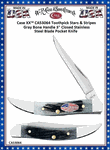 W.R. Case & Son's Cutlery CA53064 Case XX� Toothpick Stars & Stripes Gray Bone Handle 3" Closed Stainless Steel Blade Pocket Knife