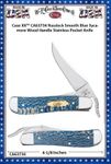 W.R. Case & Sons Cutlery CA63734 Case XX™ Russlock Smooth Blue Sycamore Wood Handle Stainless Pocket Knife W.R. Case & Sons Cutlery CA63734 Case XX™ Russlock Smooth Blue Sycamore Wood Handle Stainless Pocket Knife