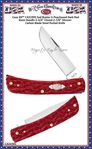 W.R. Case & Sons Cutlery CA31945 Case XX Sod Buster Jr Peachseed Dark Red Bone Handle 3-3/4" Closed 2-7/8" Skinner Carbon Blade Steel Pocket Knife