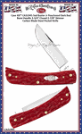 W.R. Case & Sons Cutlery CA31945 Case XX� Sod Buster Jr Peachseed Dark Red Bone Handle 3-3/4" Closed 2-7/8" Skinner Carbon Blade Steel Pocket Knife