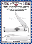 W.R. Case & Sons Cutlery CA52249 Case XX� Harley-Davidson� Embellished White Synthetic Handle RussLock 3-1/8" Closed 2-3/4" Spey Plain Blade Tru-sharp Surgical Stainless Steel Pocket Knife