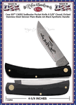 W.R. Case & Sons Cutlery CA092 Case XX� Sodbuster Pocket Knife 4-5/8" Closed, 3-3/4" Skinner Etched Stainless Steel Plain Blade Jet-Black Synthetic Handle