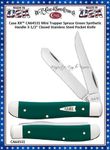 W.R. Case & Son's Cutlery CA64531 Case XX� Mini Trapper Spruce Green Synthetic Handle 4-1/8" Closed Stainless Steel Blade Pocket Knife