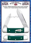 W.R. Case & Son's Cutlery  CA64532 Case XX� Butterbean Spruce Green Synthetic Handle 2-3/4" Closed Stainless Steel Blade Pocket Knife