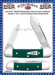 W.R. Case & Son's Cutlery  CA64532 Case XX� Butterbean Spruce Green Synthetic Handle 2-3/4" Closed Stainless Steel Blade Pocket Knife