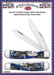 W.R. Case & Sons Cutlery CA53810 Case XX™ Trapper Pacific Tides Kirinite Handle Stainless Steel Pocket Knife W.R. Case & Sons Cutlery CA53810 Case XX™ Trapper Pacific Tides Kirinite Handle Stainless Steel Pocket Knife