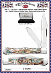 W.R. Case & Sns Cutlery CA12024 Case XX� Smooth Abalone Handle Small Swell Center Jack Stainless Pocket Knife! 