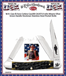 W.R. Case & Sons Cutlery CA10713 CaseXX John Wayne Olive Green Handle Stockman Stainless Steel Pocket Knife