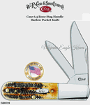 W.R. Case & Son's Cutlery CA65316 CaseXX 6.5 Bone Stag Handle Barlow Folding Pocket Knife