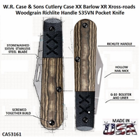 W.R. Case & Sons Cutlery CA53161 Case XX™ Barlow XR Crossroads Woodgrain Richlite Handle S35VN Steel Pocket Knife W.R. Case & Sons Cutlery CA53161 Case XX™ Barlow XR Crossroads Woodgrain Richlite Handle S35VN Steel Pocket Knife