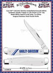 W.R. Case & Sons Cutlery CA52241 Case XX� Slimline Embellished Smooth White Synthetic Handle Trapper 4-1/8 Closed 3-1/4" Clip Blade White Sparxx Script Inlay, Tru-Sharp Surgical Stainless Steel Pocket Knife 
