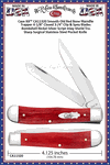 W.R. Case & Sons Cutlery CA11320 Case XX� Smooth Old Red Bone Handle Trapper Pocket Knife