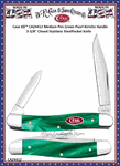 W.R. Case & Sons Cutlery CA25512 Case XX� Medium Pen Green Pearl Kirinite Handle 3-3/8" Closed Stainless Steel Pocket Knife 