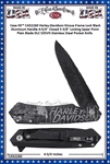 W.R. Case & Sons Cutlery CA52260 Case XX� Harley-Davidson Kinzua Frame Lock Black Aluminum Handle 4-3/4" Closed 3-3/8" Locking Spear Point Plain Blade DLC S35VN Stainless Steel Pocket Knife