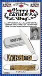 W.R. Case & Sons Cutlery CA10621 Case XX� Father's Day 1/350 'DAD' Color-washed Natural Bone Handle Mini Copperlock 3-5/8" Closed 2-3/4" Locking Clip Point Plain Blade Tru-Sharp Surgical Stainless Steel Pocket Knife w/Gift Tin