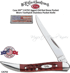 W.R. Case & Son's Cutlery CA792 Case XX� Jigged Old Red Bone Pocket Worn Toothpick Stainless Pocket Knife    