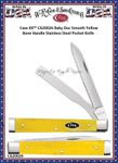 W.R. Case & Sons Cutlery CA20026 Case XX� Baby Doc Smooth Yellow Bone Handle Stainless Steel Pocket Knife 