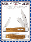  W.R. Case & Sons Cutlery CA58204 CaseXX Smooth Antique Bone Large Stockman Pocket Knife 4.25" Closed 3-1/4" Clip 2-1/4" Sheepsfoot Coping 2-1/4" Spey Tru-Sharp Surgical Stainless Steel Blades