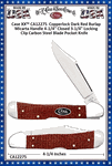 W.R. Case & Sons Cutlery�CA12275 Case XX� Copperlock Dark Red Burlap Micarta Handle 4-1/4" Closed 3-1/4" Locking Clip Carbon Steel Blade Pocket Knife