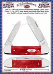 W.R. Case & Sons Cutlery Case XX� CA11326 Smooth Old Red Bone Handle Canoe Pocket Knife