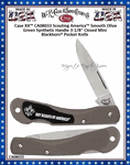 W.R. Case & Sons CA08033 Case XX� Scouting America� Smooth Olive Green Synthetic Handle 3-1/8" Closed Mini Blackhorn� Pocket Knife