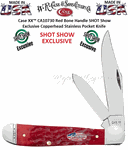 W.R. Case & Sons Cutlery 2021 Shot Show Special CA10730 Case XX� Jigged Dark Red Bone Handle Copperhead Stainless Pocket 