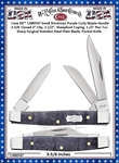 W.R. Case & Sons Cutlery CA80547 Case XX� Small Stockman Purple Curly Maple Handle 2-5/8  Closed 2" Clip, 1-1/2", Sheepfoot Coping, 1-1/2" Pen Tru-Sharp Surgical Stainless Steel Plain Blade, Pocket Knife 