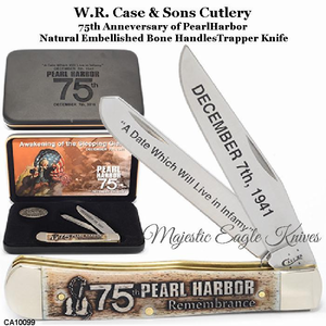 W.R. Case & Sons Cutlery CA10099 75th Anneversary of PearlHarbor Trapper Knife