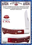 W.R. Case-Sons Cutlery CA10299 Case XX� Axe Pocket Worn Old Red Bone Handle 4" Closed 3-1/4" Clip Blade Stainless Steel Pocket Knife