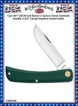 W.R. Case & Son's Cutlery CA64536 Case XX Sod Buster Jr Spruce Green Synthetic Handle 3-3/4" Closed Stainless Steel Blade Pocket Knife