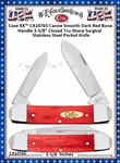 W.R. Case & Sons Cutlery CA10765 Case XX� Canoe Smooth Dark Red Bone Handle 3-5/8" Closed Tru-Sharp Surgical Stainless Steel Pocket Knife 