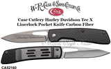 W.R. Case & Son's Cutlery CA52160 Case Cutlery Harley Davidson Tec X Linerlock Carbon Fiber Handle Pocket Knife