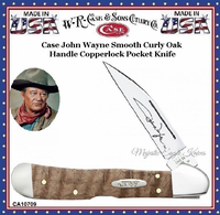W.R. Case & Son's Cutlery CA10709 Case xx John Wayne Curly Maple Wood Large Copperlock Pocket Knife W.R. Case & Son's Cutlery CA10709 Case xx John Wayne Curly Maple Wood Large Copperlock Pocket Knife