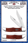 W.R. Case & Sons Cutlery�CA12274 Case XX� Folding Hunter Dark Red Micarta Handle 5-1/4" Closed 4" Clip 4" Skinner Blade Pocket Knife