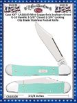 W.R. Case & Sons Cutlery CA18109 Case XX™ Mini Copperlock Seafoam Green G-10 Handle 3-5/8" Closed 2-3/4" Locking Clip Blade Stainless Pocket Knife W.R. Case & Sons Cutlery CA18109 Case XX™ Mini Copperlock Seafoam Green G-10 Handle 3-5/8" Closed 2-3/4" Locking Clip Blade Stainless Pocket Knife