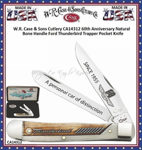 W.R. Case & Sons Cutlery CA14312 Ford Thunderbird 60th Anniversary Trapper Knife