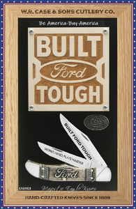 W.R. Case & Sons Cutlery CA14313 Ford Folding Hunter Knife Com/Set & Shadow Box