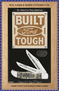 W.R. Case & Sons Cutlery CA14313 Ford Folding Hunter Knife Com/Set & Shadow Box