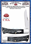 W.R. Case & Sons Cutlery CA65034 Case XX� Axe Jigged Buffalo Horn Handle 4.00" Closed 3-1/4" Clip Blade Stainless Steel Pocket Knife