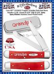 W.R. Case & Sons Cutlery CA10433 Case XX™ GRANDPA Trapper Dark Red Bone Handle 4-1/8" Closed 3-1/4" Clip 3-1/4" Spey Blade Stainless Steel Pocket Knife W.R. Case & Sons Cutlery CA10433 Case XX™ GRANDPA Trapper Dark Red Bone Handle 4-1/8" Closed 3-1/4" Clip 3-1/4" Spey Blade Stainless Steel Pocket Knife