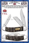 W.R. Case & Sons Cutlery CA14011 Case XX� Sowbelly Stockman Black Curly Oak Wood Handle 3-7/8" Closed 2-3/4" Clip 2-1/4" Sheepsfoot  Coping 2-1/8" Spey Blade Stainless Steel Pocket Knife 