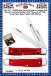 W.R. Case & Sons Cutlery CA18090 Case XX� Boy Scouts of America Trapper Red Smooth Synthetic Handle 4-1/8" Closed 3-3/4" Clip 3-3/4' Spey Blade Pocket Knife Gift Set