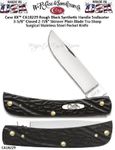 W.R. Case & Sons Cutlery CA18229 Case XX Rough Black Synthetic Sodbuster 3-5/8" Closed 2-7/8" Skinner Plain Blade Tru-Sharp Surgical Stainless Steel Pocket Knife 