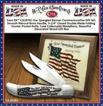 W.R. Case & Sons Cutlery CA18701 Star Spangled Natural Bone Folding Hunter Knife
