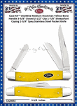 W.R. Case & Sons Cutlery CA20032 Case XX� Medium Stockman Yellow Bone Handle 3-5/8" Closed 2-1/2" Clip 1-7/8" Sheepsfoot Coping 1-3/4" Spey Stainless Steel Pocket Knife